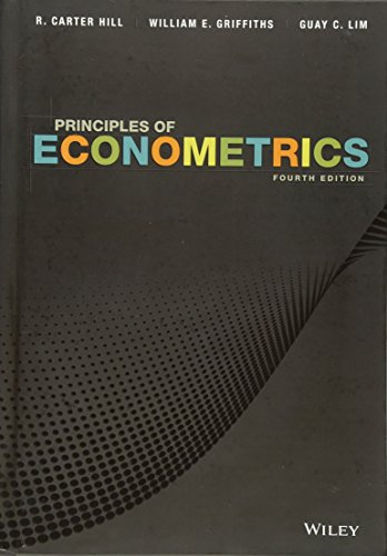 Principles of Econometrics Hill test bank