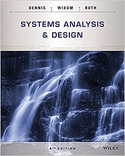 SYSTEMS ANALYSIS AND DESIGN dennis test bank