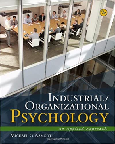 Industrial and Organizational Psychology test bank
