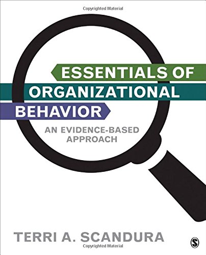 Essentials of Organizational Behavior - An Evidence-Based Approach. test bank files