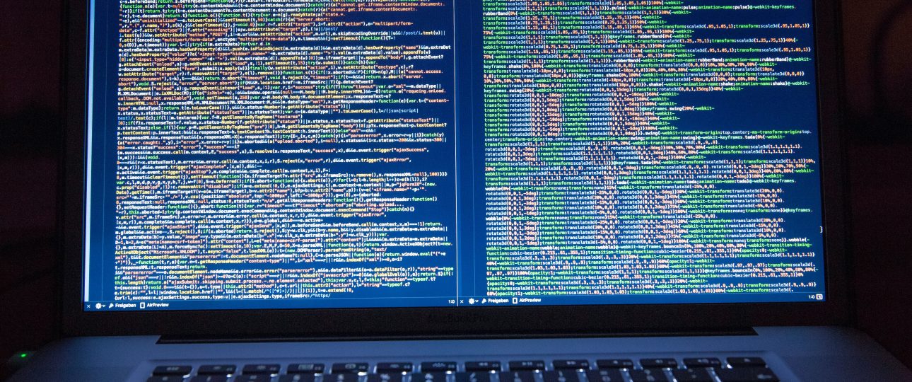 A computer screen showing code