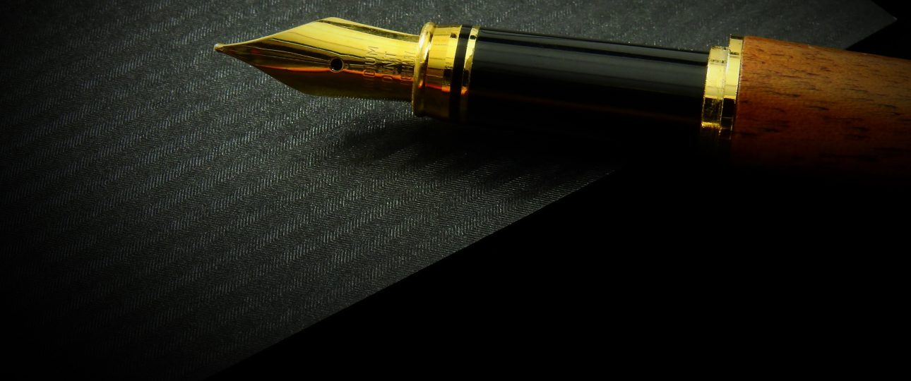 A pen lying on the table