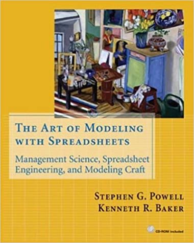 solutions manual for The Art of Modeling wit Spreadsheets by Powell