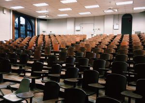 An empty examination hall