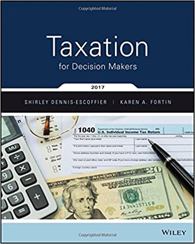 test bank for Taxation-for Decision Makers.