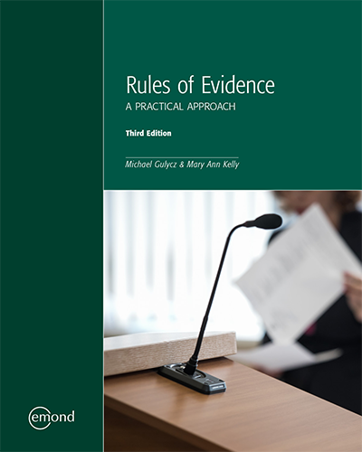 test bank and practice questions to accompany Rules of Evidence: A Practical Approach by Gulycz