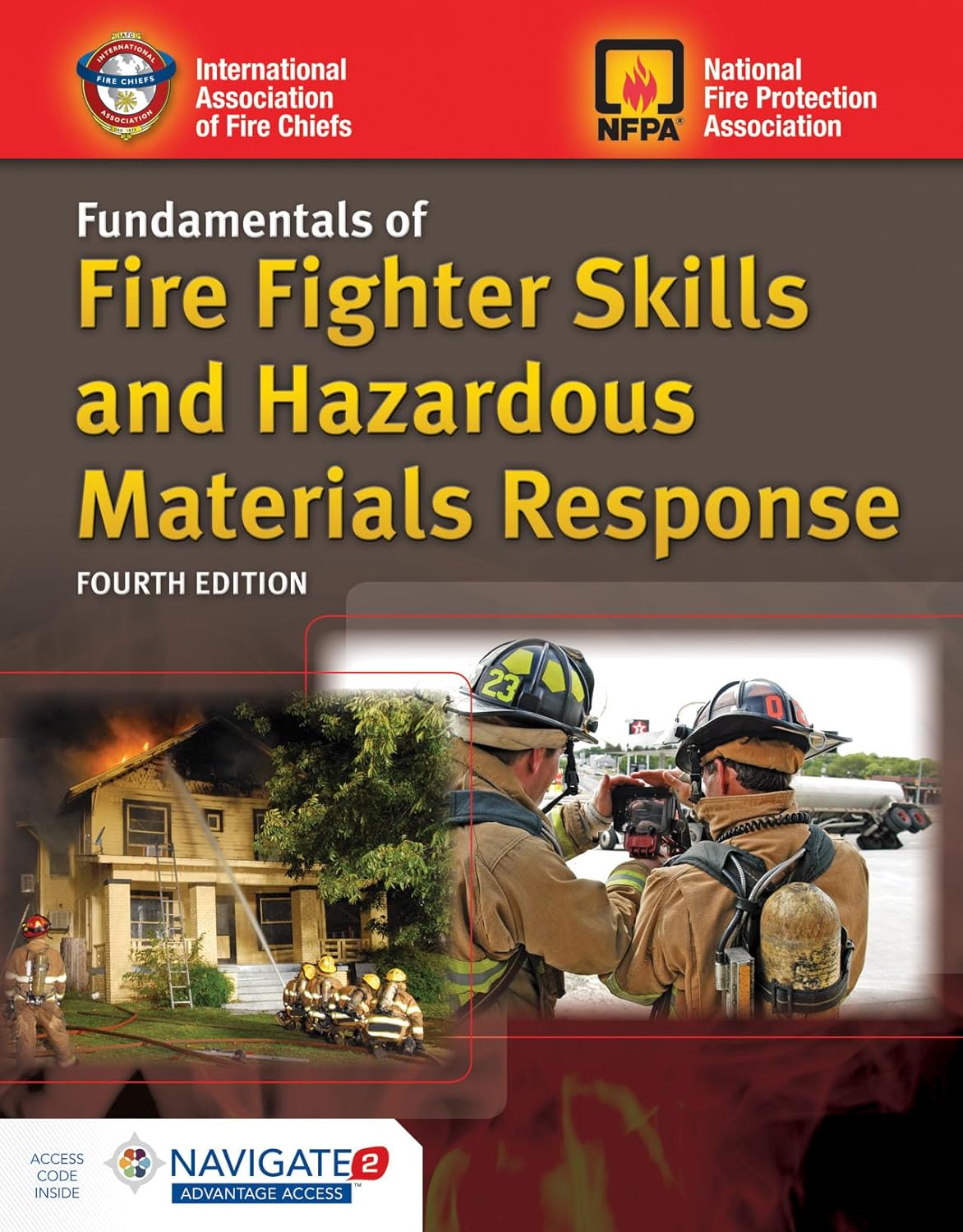 cover image for the test bank accompanying the famous textbook: Fundamentals of Fire Fighter Skills and Hazardous Materials Response, 4th Edition