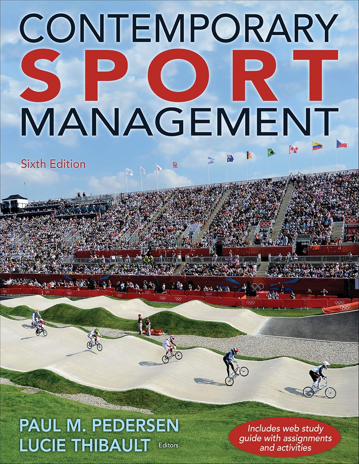 a cover image for the test bank to accompany Pedersen's Contemporary Sport Management book