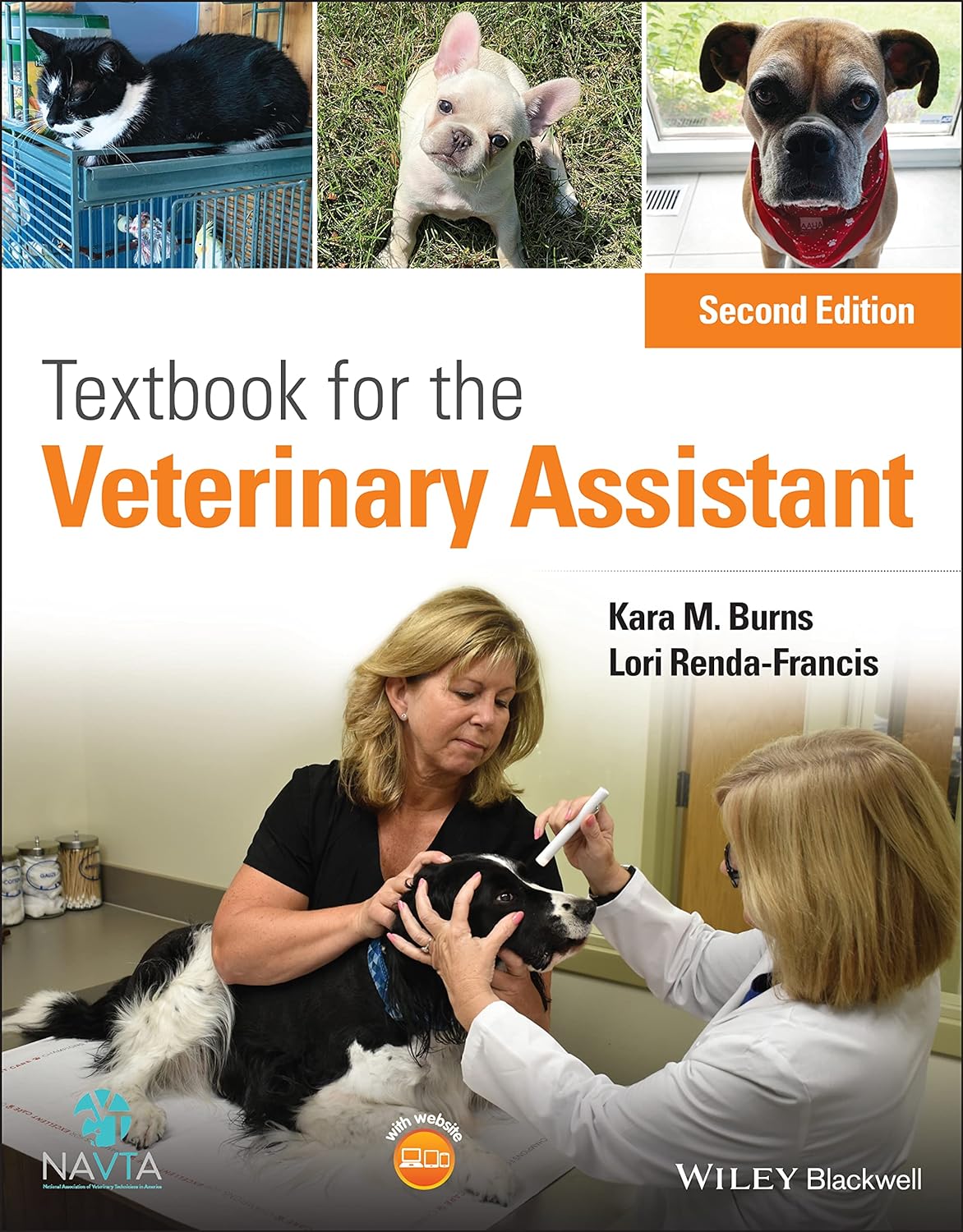 picture of the test bank cover image for Textbook for the Veterinary Assistant by Burns