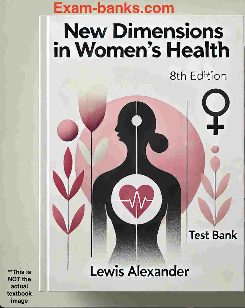 an image showing test bank cover for the book New Dimensions in Women's Health, Lewis Alexander, 8e