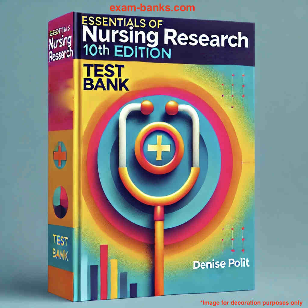 an image showing the test bank for the textbook: Essentials of Nursing Research by Denise Polit 10e