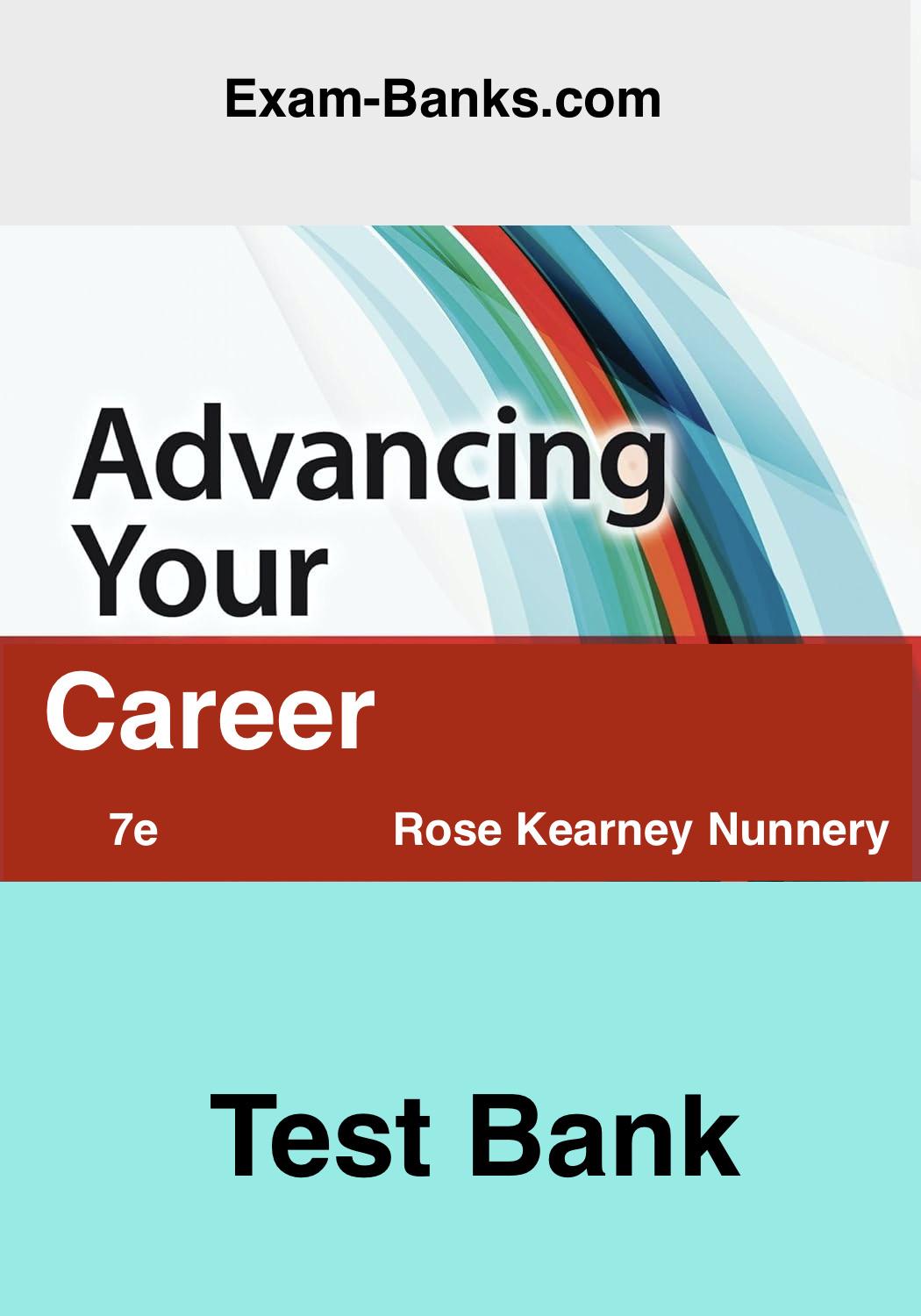 Professional Nursing Test Bank for Advancing Your Career, Nunnery 7th Edition