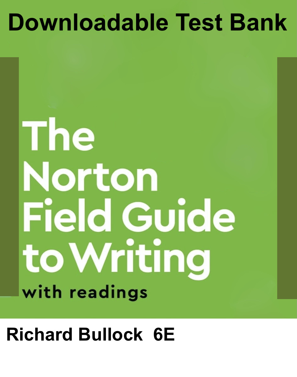 Norton Writing Test Bank, Bullock 6e. Practice questions for mastering writing techniques and reading comprehension.