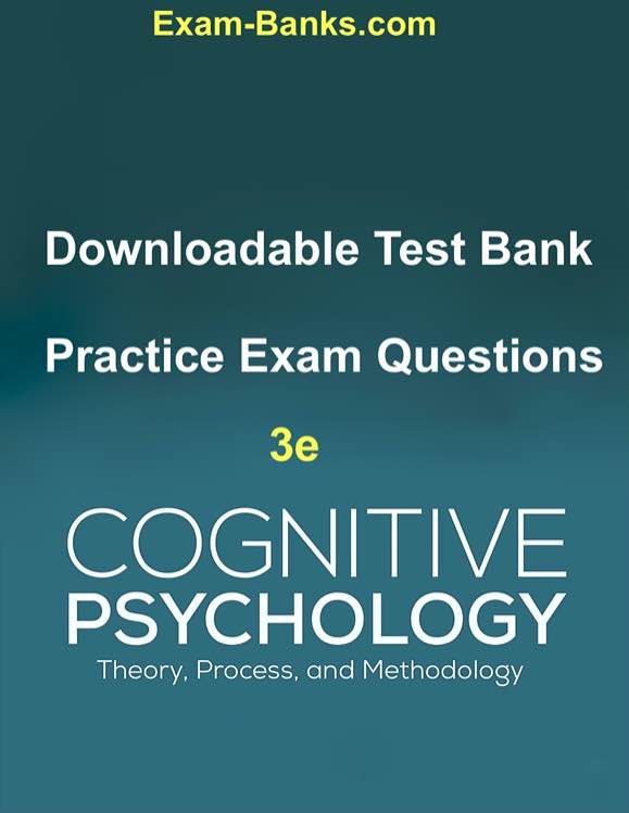 Image test bank: Cognitive Psychology Theory, Process, and Methodology, McBride, 3e - Exam Practice Materials Conquer Your Cognitive Psychology Exams Mastering cognitive psychology requires more than just reading textbooks and attending lectures. The complex mental processes, research methodologies, and theoretical frameworks in this field make exams particularly demanding. Many students find themselves overwhelmed when trying to connect concepts and apply experimental findings in PSY320, COGS210, or PSY370 courses. These practice questions for Cognitive Psychology Theory, Process, and Methodology by McBride 3rd edition provide the targeted preparation you need for success. About the Textbook McBride's Cognitive Psychology 3rd edition is respected for its clear organization of complex material and integration of contemporary research findings. This textbook expertly balances theoretical concepts with practical applications and research methods, making it a cornerstone in undergraduate cognitive psychology courses. Why These Practice Questions Will Help You Succeed These independently developed practice materials are specifically created for students using the Cognitive Psychology Theory, Process, and Methodology, McBride 3e textbook: Created by cognitive science educators with expertise in teaching undergraduate psychology Mapped to each chapter of McBride's 3rd edition for targeted studying Diverse question types including multiple choice, matching, and free response questions Graduated difficulty levels to build your knowledge systematically Complete answer key for immediate feedback on your understanding Digital format for convenient studying anywhere Application-focused questions that prepare you for the critical thinking needed on exams Research method questions to strengthen your understanding of experimental design Ready to Improve Your Cognitive Psychology Grades? Students who practice regularly with these materials report greater confidence and better performance on their cognitive psychology exams. Download these practice questions today and transform your exam preparation. This product is an independent study aid and is not affiliated with or endorsed by the publisher of Cognitive Psychology Theory, Process, and Methodology, McBride, 3e.