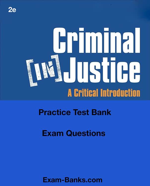 Test Bank Image: Criminal (In)Justice A Critical Introduction | Fichtelberg, 2e