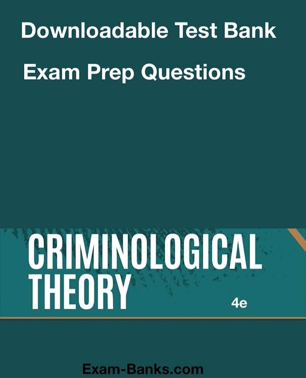 test bank cover image: Criminological Theory The Essentials,Tibbets,4e