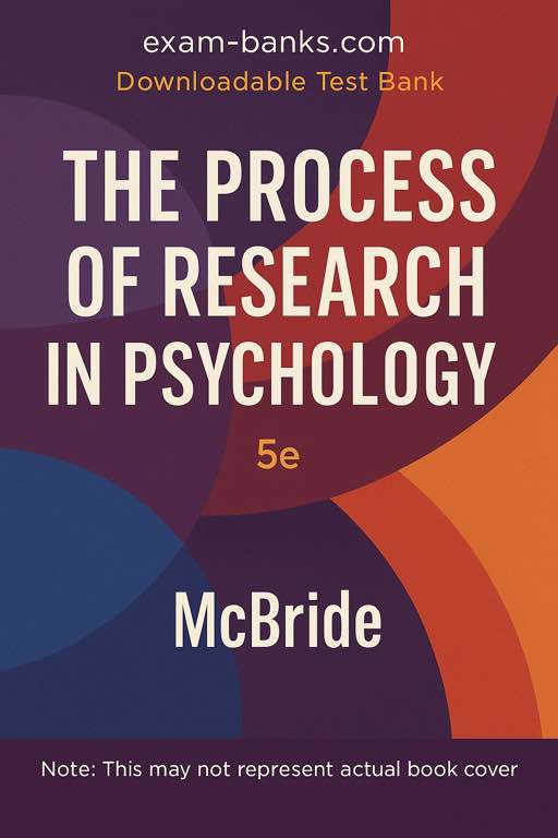 McBride's 5th Edition Psychology Research Test Bank Cover