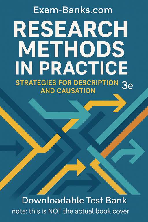 Cover image of the test bank for Research Methods in Practice: Strategies for Description and Causation by Dahlia K. Remler and Gregg G. Van Ryzin, 3rd Edition.