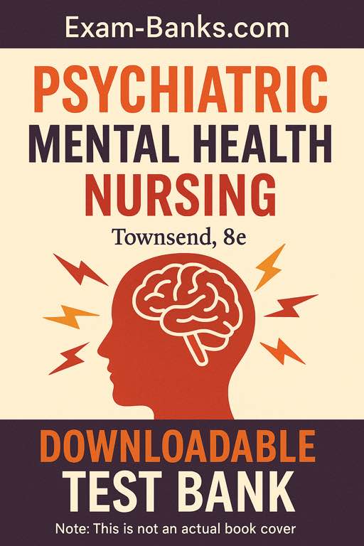 Psychiatric Mental Health Nursing Townsend 8th edition test bank cover