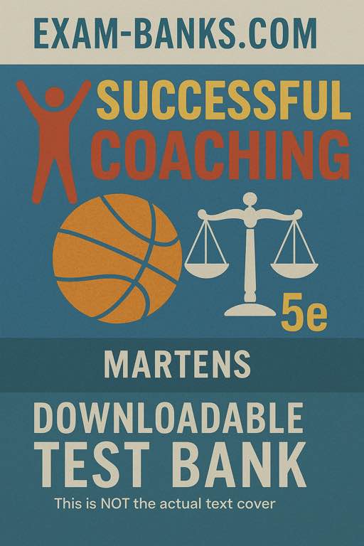 Image cover: Test bank for Successful Coaching by Rainer Martens, 5th Edition