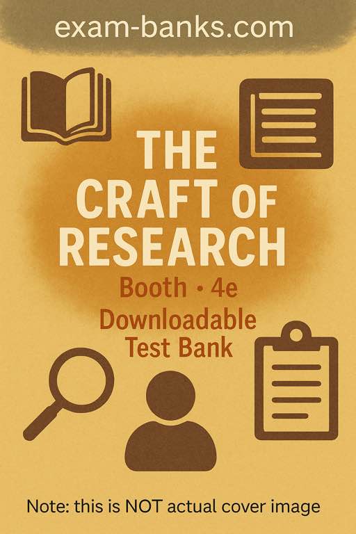The Craft of Research Booth test bank cover image