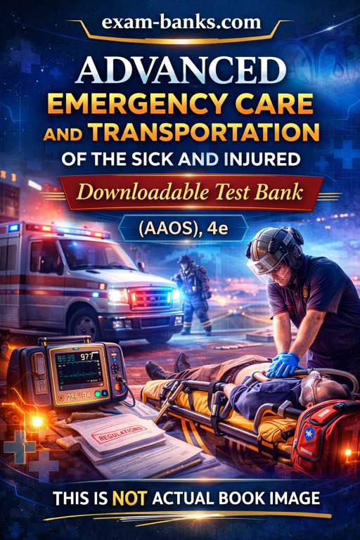 AAOS Advanced Emergency Care and Transportation of the Sick and Injured 4th Edition test bank cover