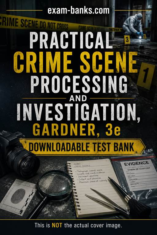 Practical Crime Scene Processing and Investigation Gardner 3e test bank cover