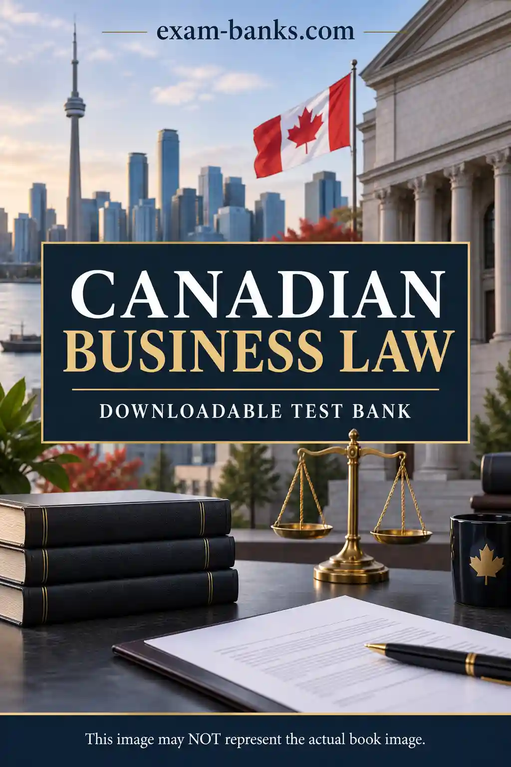Test Item File front cover image. Contains the test bank for Canadian Business Law, Tamra Alexander, 4e