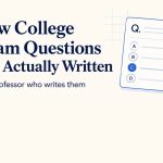 Cover image for a guide on how college exam questions are written