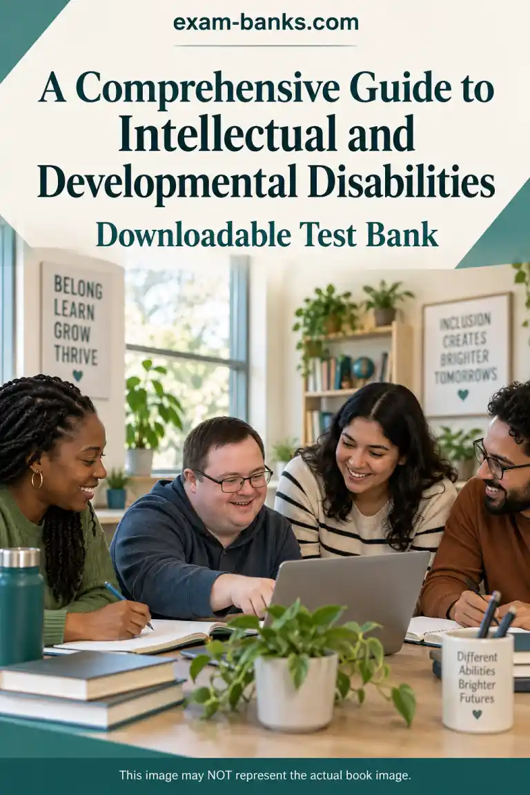 A Comprehensive Guide to Intellectual and Developmental Disabilities, Wehmeyer, 2e. front image of the test bank