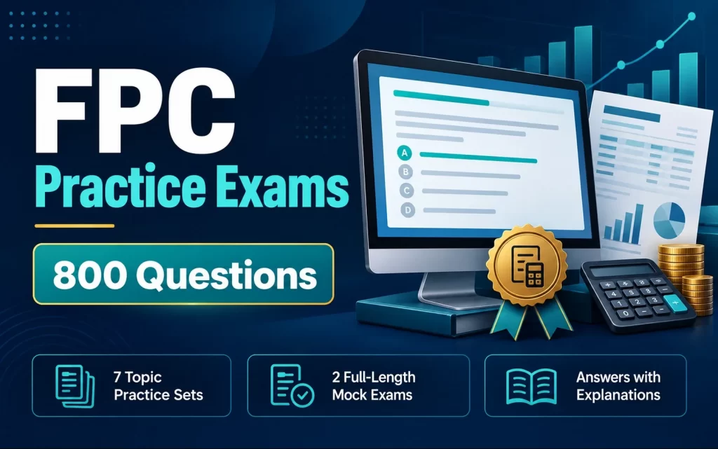 Fundamental Payroll Certification (FPC) practice exams with 800 questions, seven topic sets, and two full-length mock exams.
