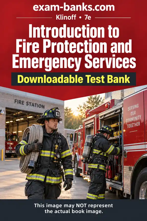 an attractive image of fire protection workers, representing the cover image of the test bank of Introduction to Fire Protection and Emergency Services,Klinoff,7e